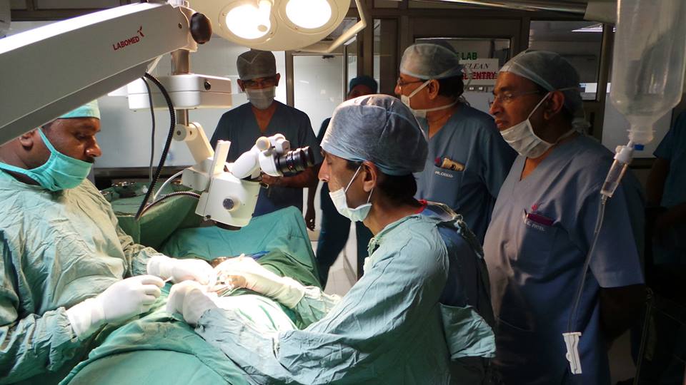Dr. Rupin Shah Dr Rupin Shah, Dr R G Patel, and embryology team doing Micro-TESE